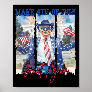 Póster Humor Gracioso Trump Vuelve A Hacer Grandes Hombre