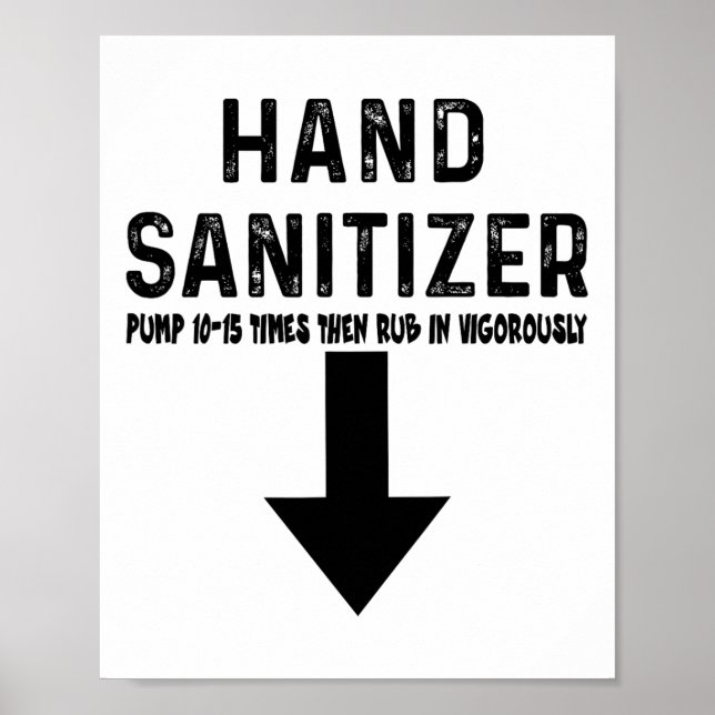 Póster Humor Hand Sanitizer (Frente)