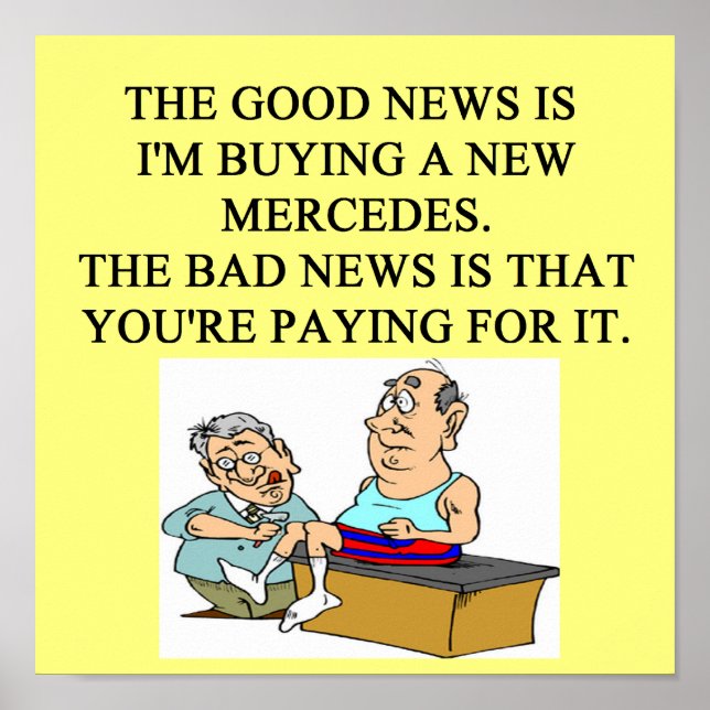 Póster humor médica gracioso (Frente)