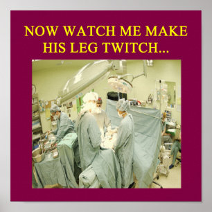 Póster humor médica gracioso