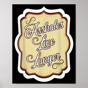 Póster Humor sarcástico divertido cita de sarcasmo agujer