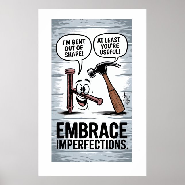 Póster Humor sobre herramientas divertidas "Me estoy qued (Frente)