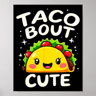 Póster Humor Taco Sobre Fiesta de Cumpleaños de Chica Lin