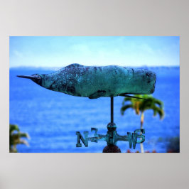 Póster Humpback Whale Weather Vane