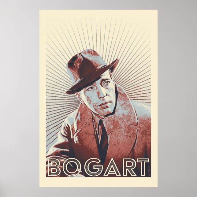 Póster Humphrey Bogart Vector Artwork (Frente)