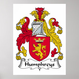 Póster Humphreys Family Crest