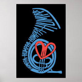Póster Humppa Love Blue2 Poster o Imprimir