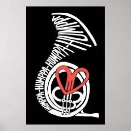 Póster Humppa Love Red Dark Poster o Imprimir