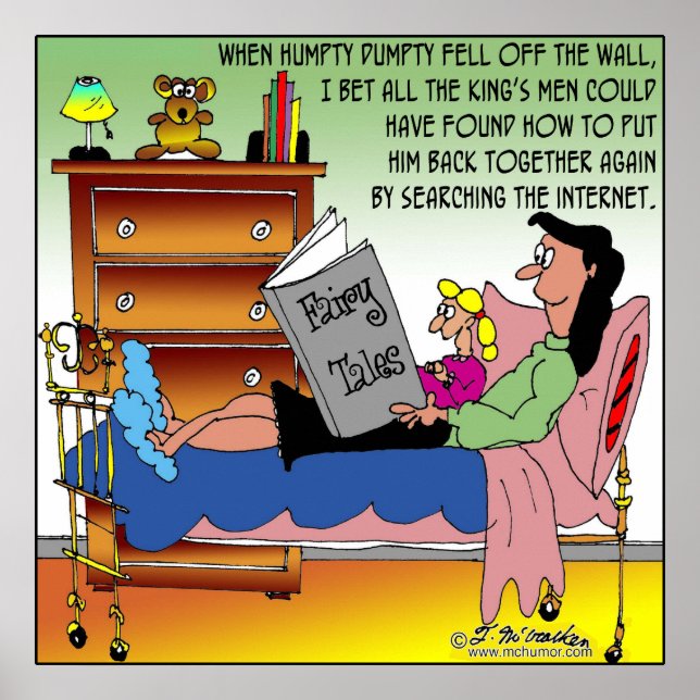 Póster Humpty Dumpty e Internet (Frente)