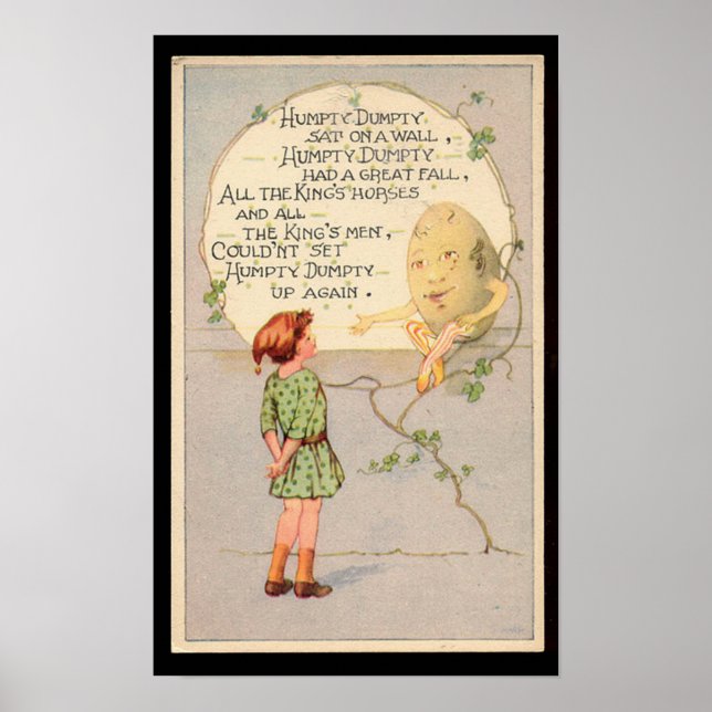 Póster Humpty Dumpty Rhyme (Frente)