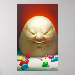 Póster Humpty Dumpty Tenía una Gran Colección de Jelly Be