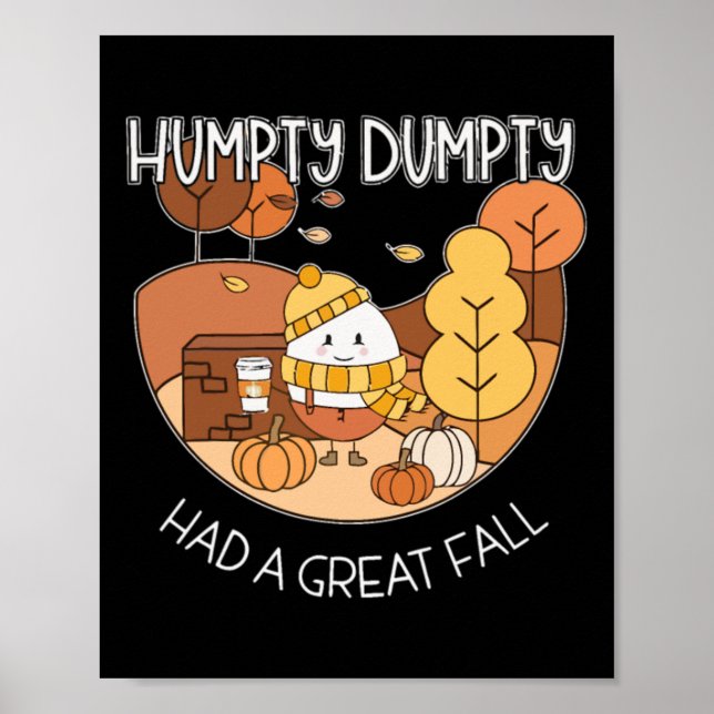 Póster Humpty Dumpty Tuvo Una Gran Caída (Frente)