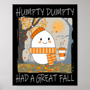 Póster Humpty Dumpty Tuvo Una Gran Caída El Día De Acción