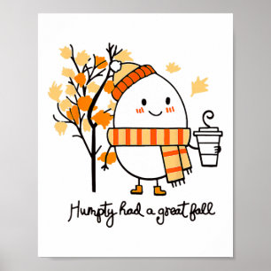 Póster Humpty Dumpty Tuvo Una Gran Caída El Otoño De Acci