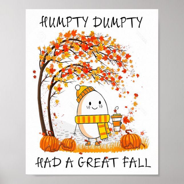 Póster Humpty Dumpty Tuvo Una Gran Caída El Otoño De Acci (Frente)