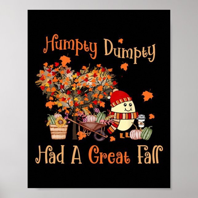 Póster Humpty Dumpty Tuvo Una Gran Caída El Otoño De Acci (Frente)