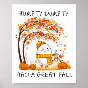 Póster Humpty Dumpty Tuvo Una Gran Caída El Otoño De Acci