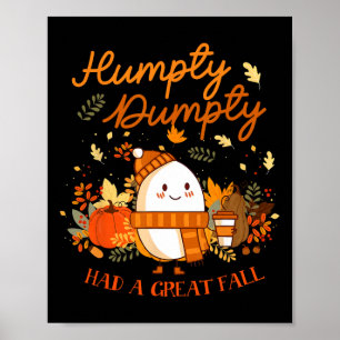 Póster Humpty Dumpty Tuvo Una Gran Caída El Otoño De Acci