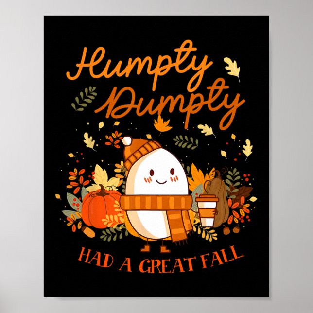 Póster Humpty Dumpty Tuvo Una Gran Caída El Otoño De Acci (Frente)