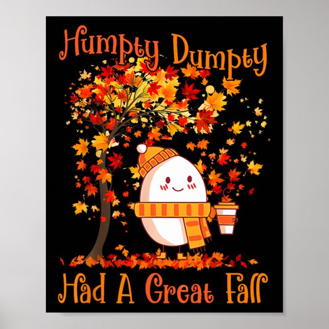Póster Humpty Dumpty Tuvo Una Gran Caída El Otoño De Acci (Frente)