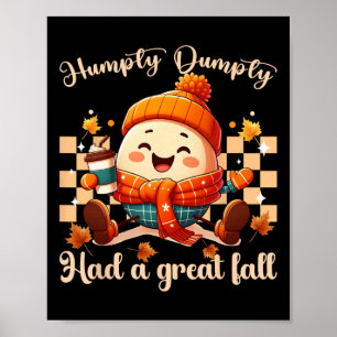 Póster Humpty Dumpty Tuvo Una Gran Caída En El Otoño Homb