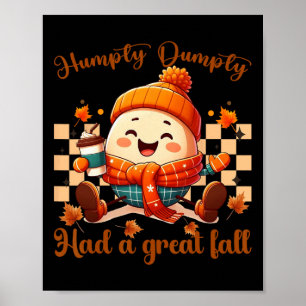 Póster Humpty Dumpty Tuvo Una Gran Caída En El Otoño Homb