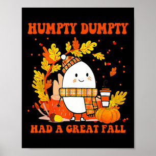 Póster Humpty Dumpty Tuvo Una Gran Caída Feliz Caída