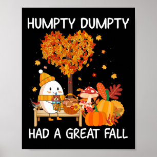Póster Humpty Dumpty Tuvo Una Gran Caída Feliz Caída