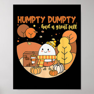 Póster Humpty Dumpty Tuvo Una Gran Caída Feliz Caída