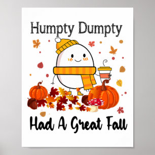Póster Humpty Dumpty Tuvo Una Gran Caída Graciosa En El O