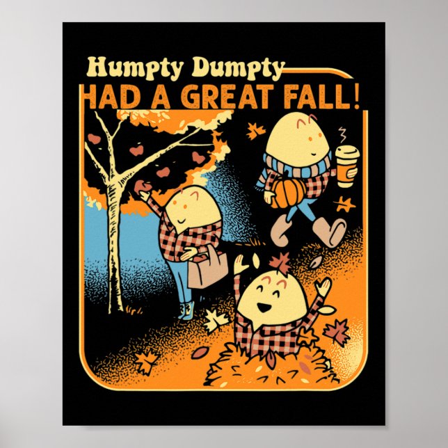 Póster Humpty Dumpty Tuvo Una Gran Caída Graciosa Novedad (Frente)