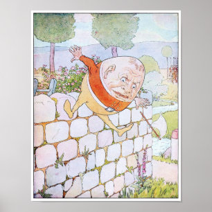Póster Humpty Dumpty Vintage Ilustracion