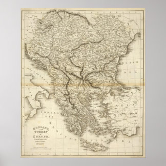 Póster Hungary, European Turkey