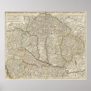 Póster Hungary, Romania, Europe