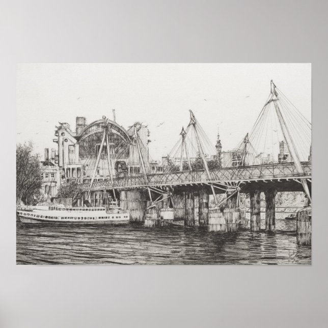 Póster Hungerford Bridge London 30/10/2006 (Frente)