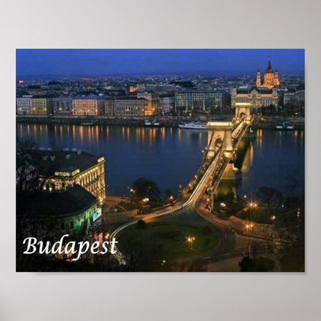 Póster Hungría - Budapest - (Frente)