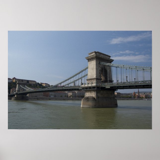 Póster Hungría, capital de Budapest. Histórico 3 (Frente)