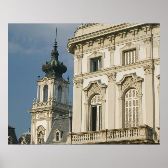 Póster HUNGRÍA, región del Lago Balaton, KESZTHELY: (Frente)