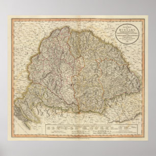 Póster Hungría, Transilvania, Croacia