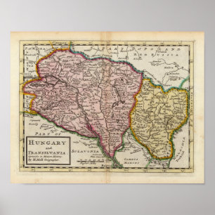 Póster Hungría y Transilvania