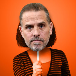 Póster Hunter Biden Halloween máscara de disfraces