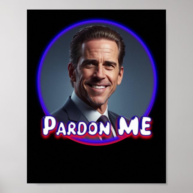 Póster Hunter Biden Perdone Me Graphic (Frente)