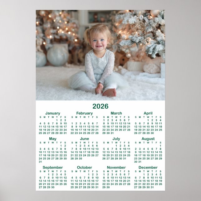 Póster Hunter Green 2026 Photo Calendar 20x28 (Frente)