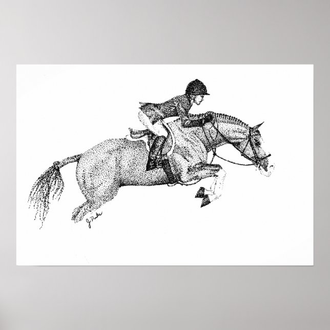 Póster Hunter Pony Pointillism (Frente)