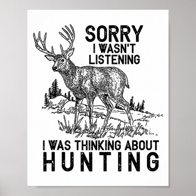 Póster Hunting - Deer Funny Quote Hunter Gift Tank Top  (Frente)