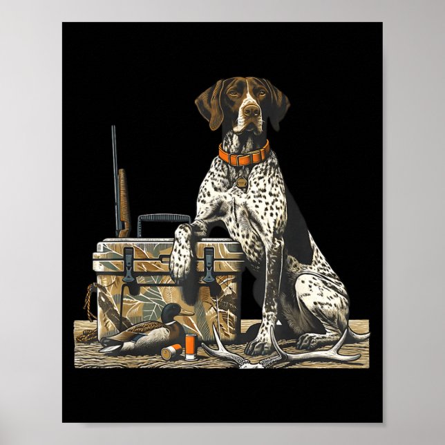 Póster Hunting Dog Inter Bird Dog Duck Hunter Camo Retrie (Frente)