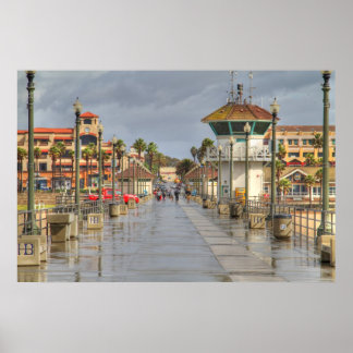 Póster Huntington Beach Pier California