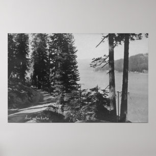 Póster Huntington Lake, California View from Road
