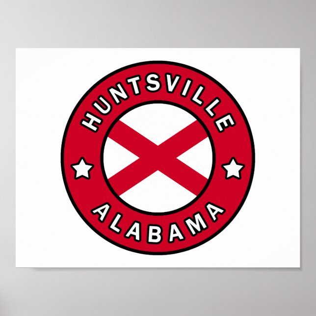 Póster Huntsville Alabama (Frente)
