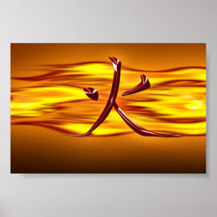 Póster Huo (incendio)